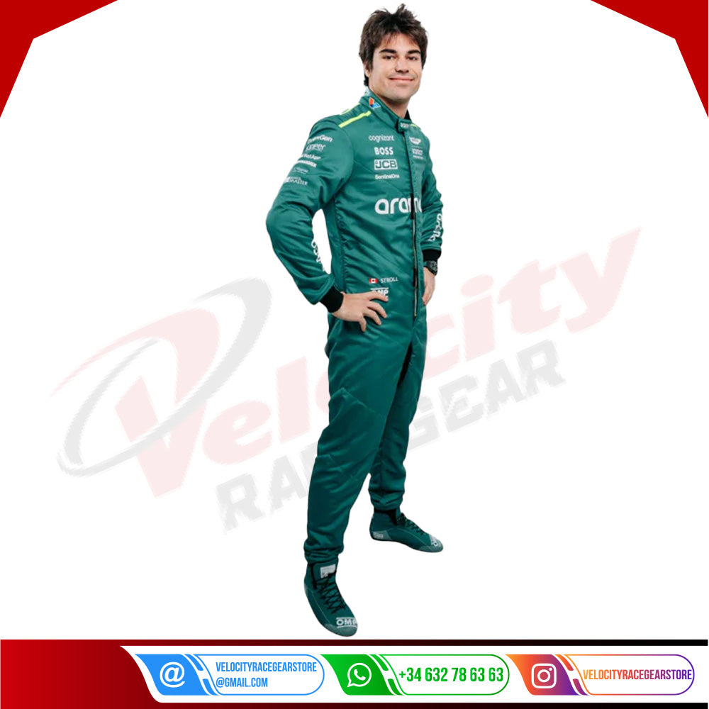 2024 Lance Stroll Aston Martin F1 Team Race Suit - Velocity Racegear-2024 Lance Stroll Aston Martin F1 Team Race Suit - Velocity Racegear-F1 Racing Suits