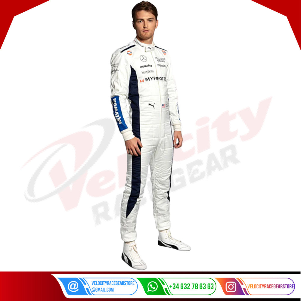 2024 Logan Sargeant Williams F1 Team Race Suit - Velocity Racegear-2024 Logan Sargeant Williams F1 Team Race Suit KIDS - Velocity Racegear-F1 Racing Suits