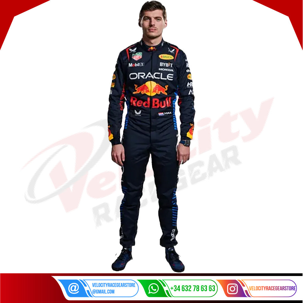 2024 Max Verstappen Red Bull Racing F1 Suit - Velocity Racegear-2024 Max Verstappen Red Bull Racing F1 Suit - Velocity Racegear-F1 Red Bull Racing Suit