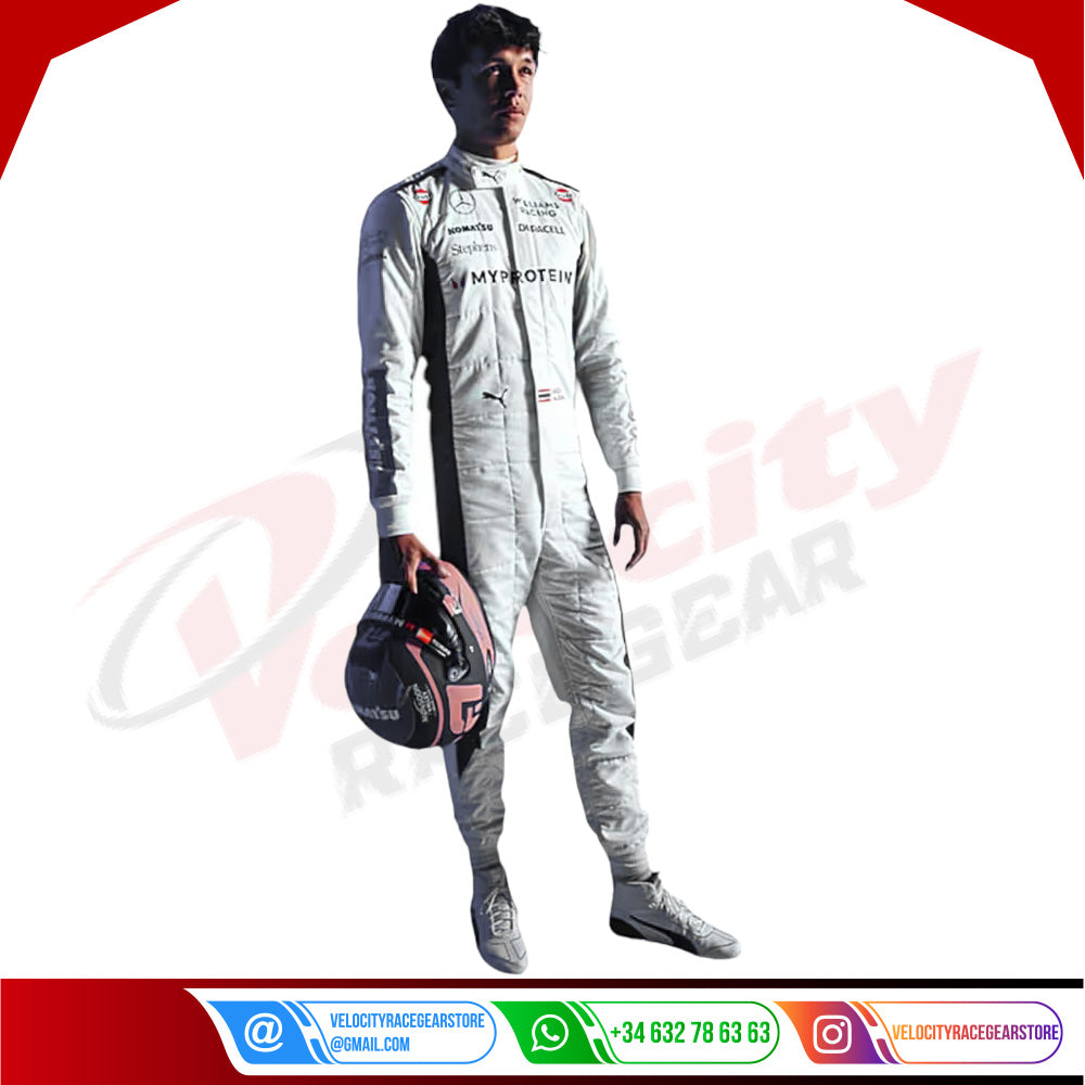 2024 New Alexander Albon Williams F1 Race Suit - Velocity Racegear-2024 New Alexander Albon Williams F1 Race Suit - Velocity Racegear-F1 Racing Suit
