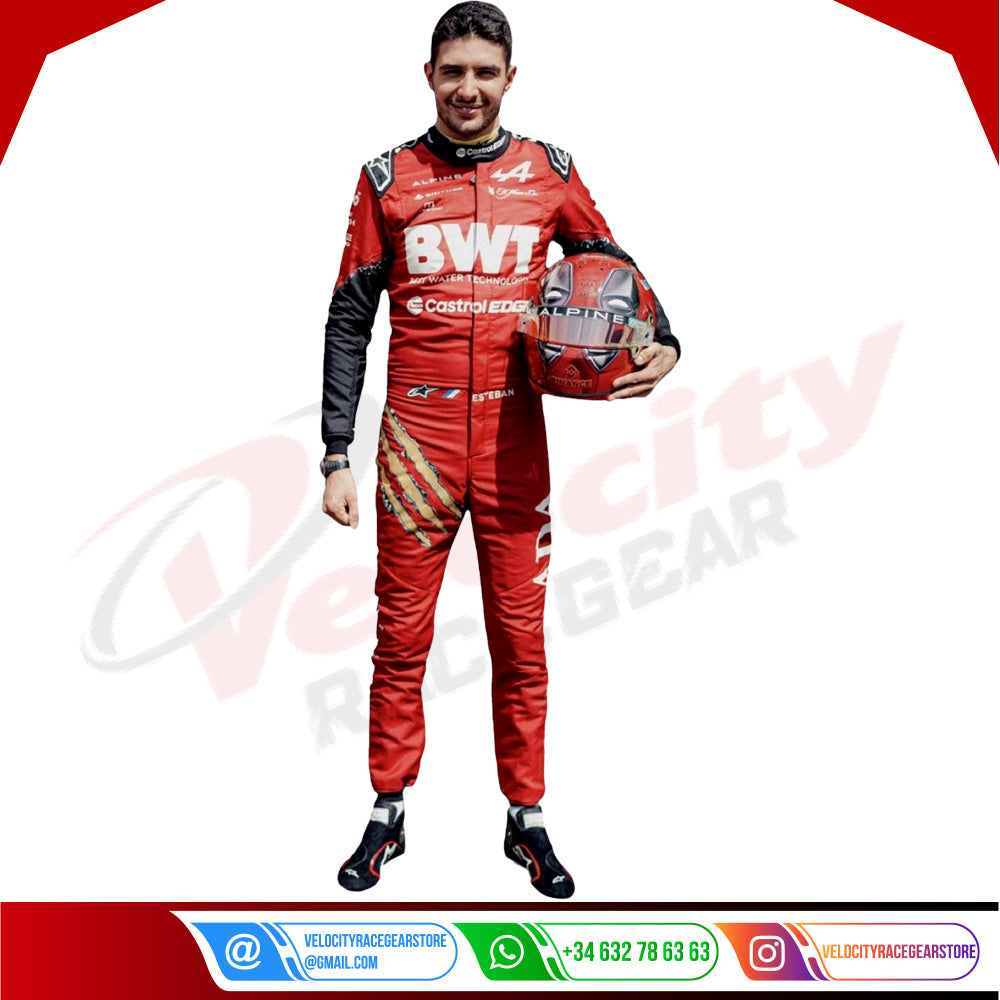 2024 New Esteban Ocon bwt Race Suit - Velocity Racegear-2024 New Esteban Ocon bwt Race Suit - Velocity Racegear-F1 Racing Suit