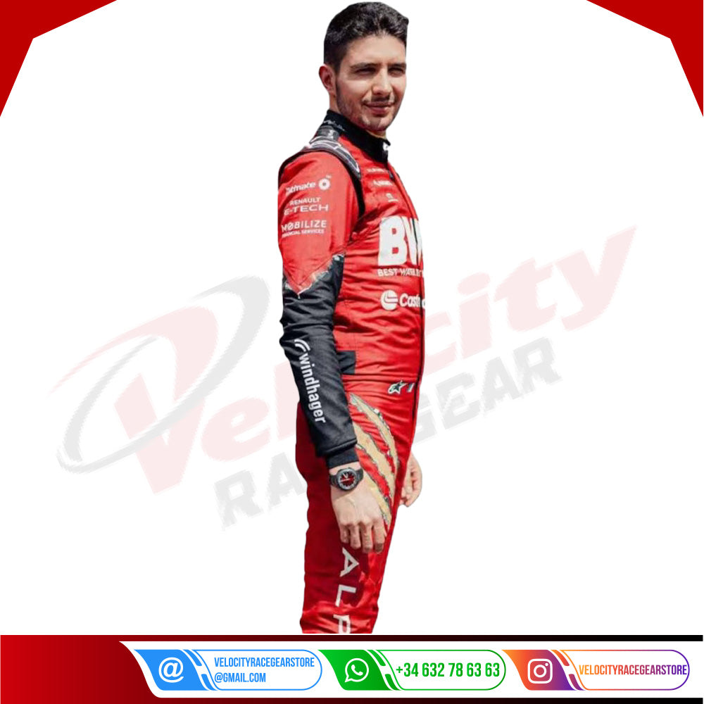 2024 New Esteban Ocon bwt Race Suit - Velocity Racegear-2024 New Esteban Ocon bwt Race Suit - Velocity Racegear-F1 Racing Suit