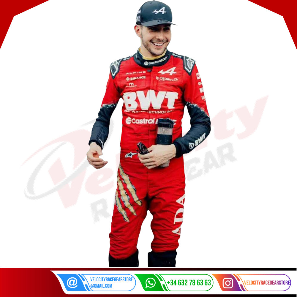 2024 New Esteban Ocon bwt Race Suit - Velocity Racegear-2024 New Esteban Ocon bwt Race Suit - Velocity Racegear-F1 Racing Suit