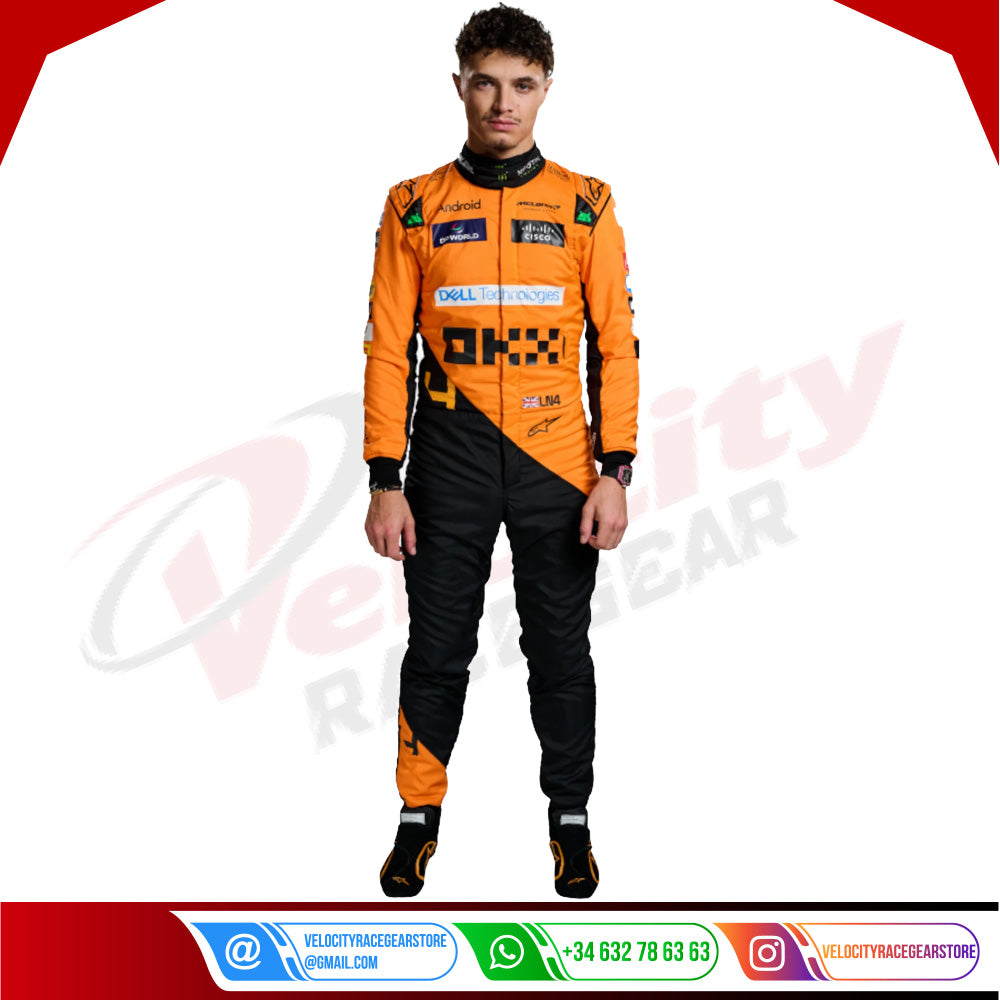 2024 New McLaren Lando Norris F1 Team Race Suit - Velocity Racegear-2024 New McLaren Lando Norris F1 Team Race Suit - Velocity Racegear-F1 Racing Suit