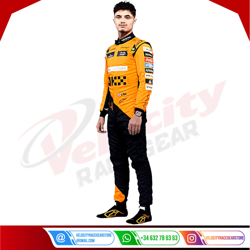2024 New McLaren Lando Norris F1 Team Race Suit - Velocity Racegear-2024 New McLaren Lando Norris F1 Team Race Suit - Velocity Racegear-F1 Racing Suit