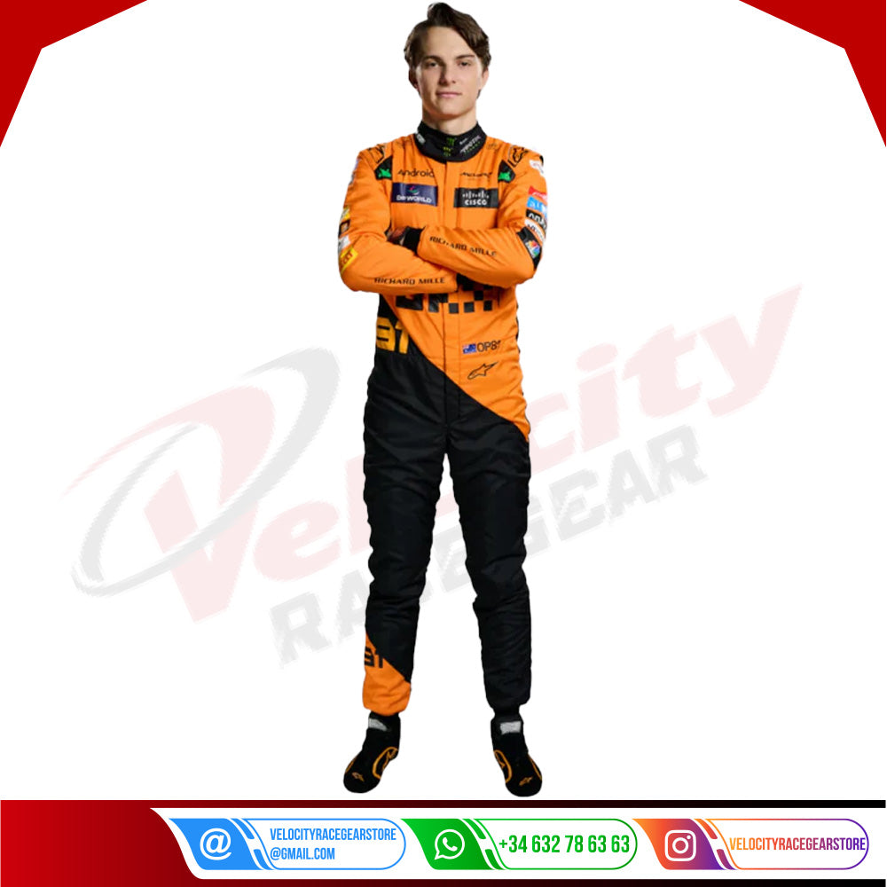 2024 New McLaren Oscar Piastri F1 Team Race Suit - Velocity Racegear-2024 New McLaren Oscar Piastri F1 Team Race Suit KIDS - Velocity Racegear-F1 Racing Suit