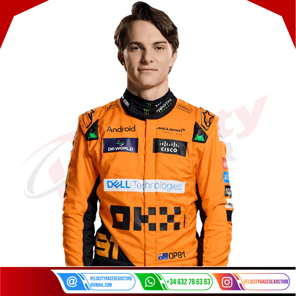 2024 New McLaren Oscar Piastri F1 Team Race Suit - Velocity Racegear-2024 New McLaren Oscar Piastri F1 Team Race Suit KIDS - Velocity Racegear-F1 Racing Suit