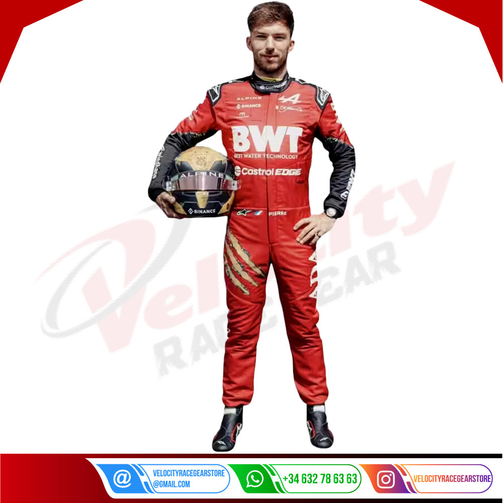 2024 New Pierre Gasly bwt Race Suit - Velocity Racegear-2024 New Pierre Gasly bwt Race Suit - Velocity Racegear-F1 Racing Suit
