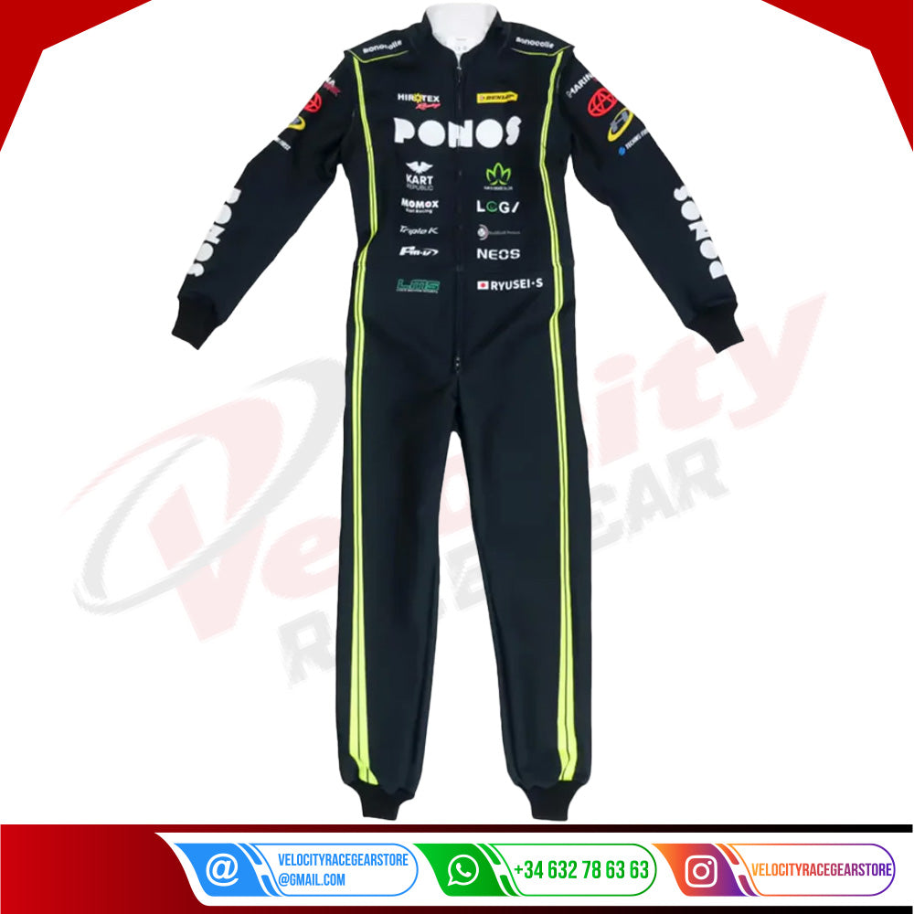 2024 R.Sawada Marina Unik Ponos Hirotex Racing Kart Suit - Velocity Racegear-2024 R.Sawada Marina Unik Ponos Hirotex Racing Kart Suit - Velocity Racegear-Kart Racing Suit