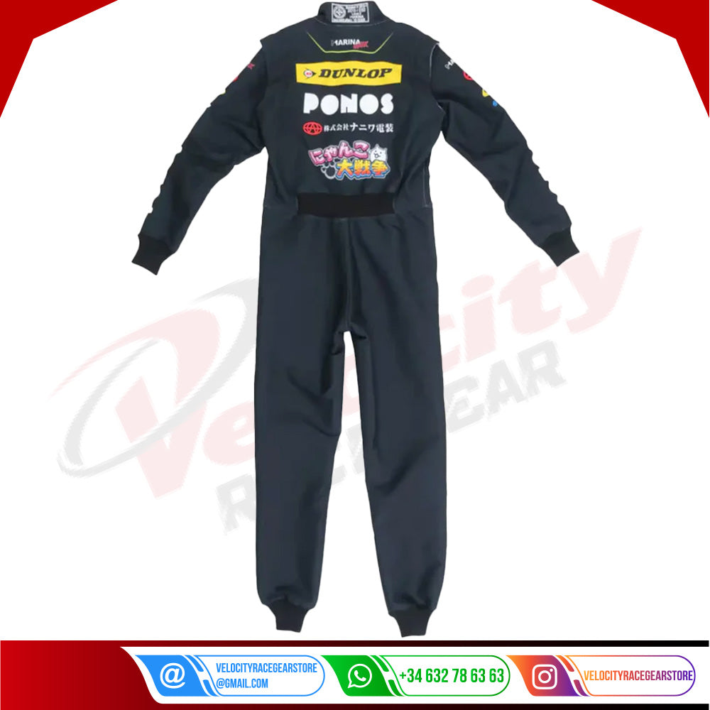 2024 R.Sawada Marina Unik Ponos Hirotex Racing Kart Suit - Velocity Racegear-2024 R.Sawada Marina Unik Ponos Hirotex Racing Kart Suit - Velocity Racegear-Kart Racing Suit