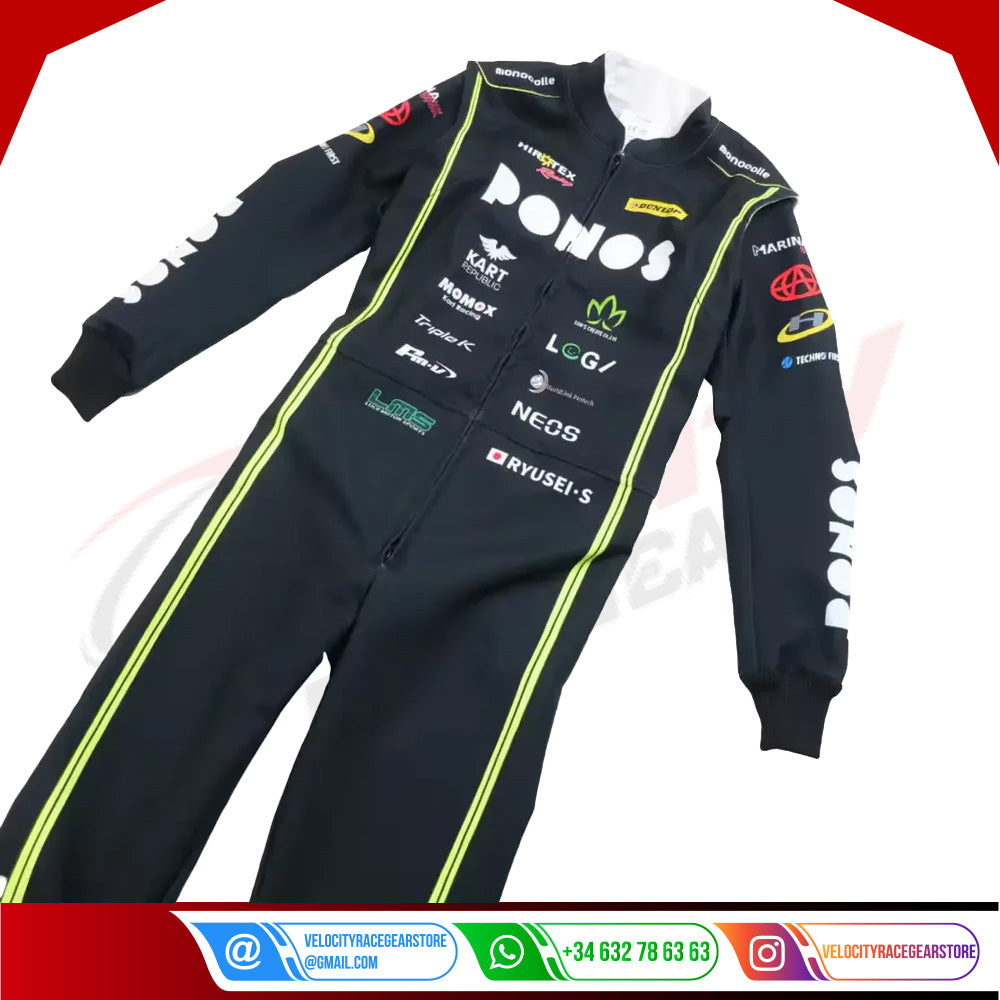 2024 R.Sawada Marina Unik Ponos Hirotex Racing Kart Suit - Velocity Racegear-2024 R.Sawada Marina Unik Ponos Hirotex Racing Kart Suit - Velocity Racegear-Kart Racing Suit