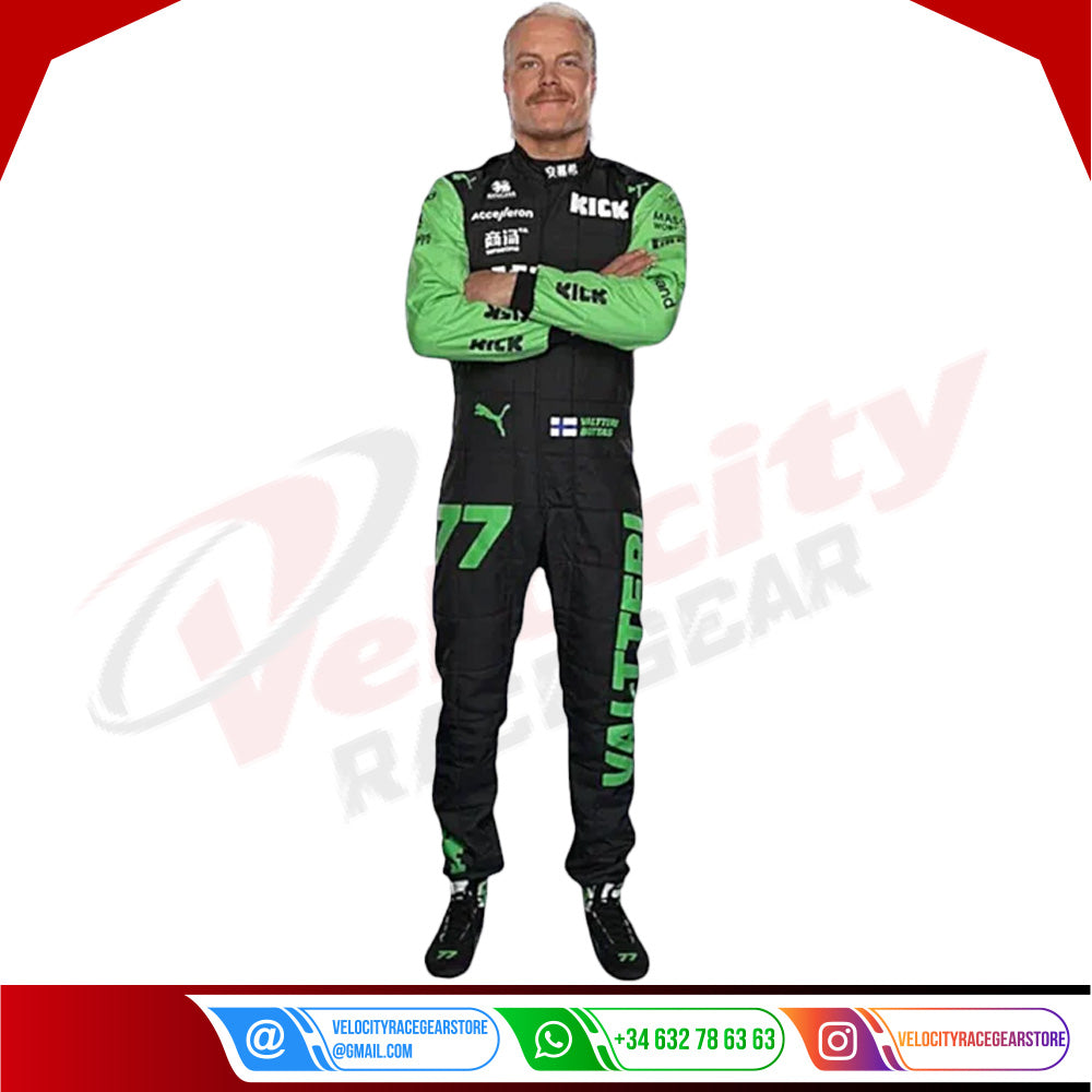2024 Valtteri Bottas Zhou Guanyu Kick Sauber F1 Team Stake Race Suit - Velocity Racegear-2024 Valtteri Bottas Zhou Guanyu Kick Sauber F1 Team Stake Race Suit KIDS - Velocity Racegear-F1 Racing Suits