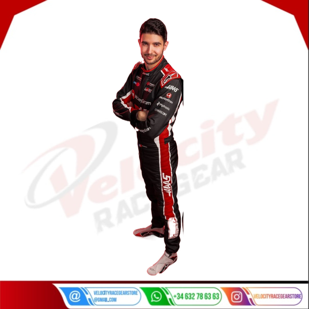 2025 Esteban Ocon MoneyGram Haas F1 Racing Suit - Velocity Racegear-2024 Kevin Magnussen Haas F1 Team Race Suit KIDS - Velocity Racegear-F1 Racing Suit