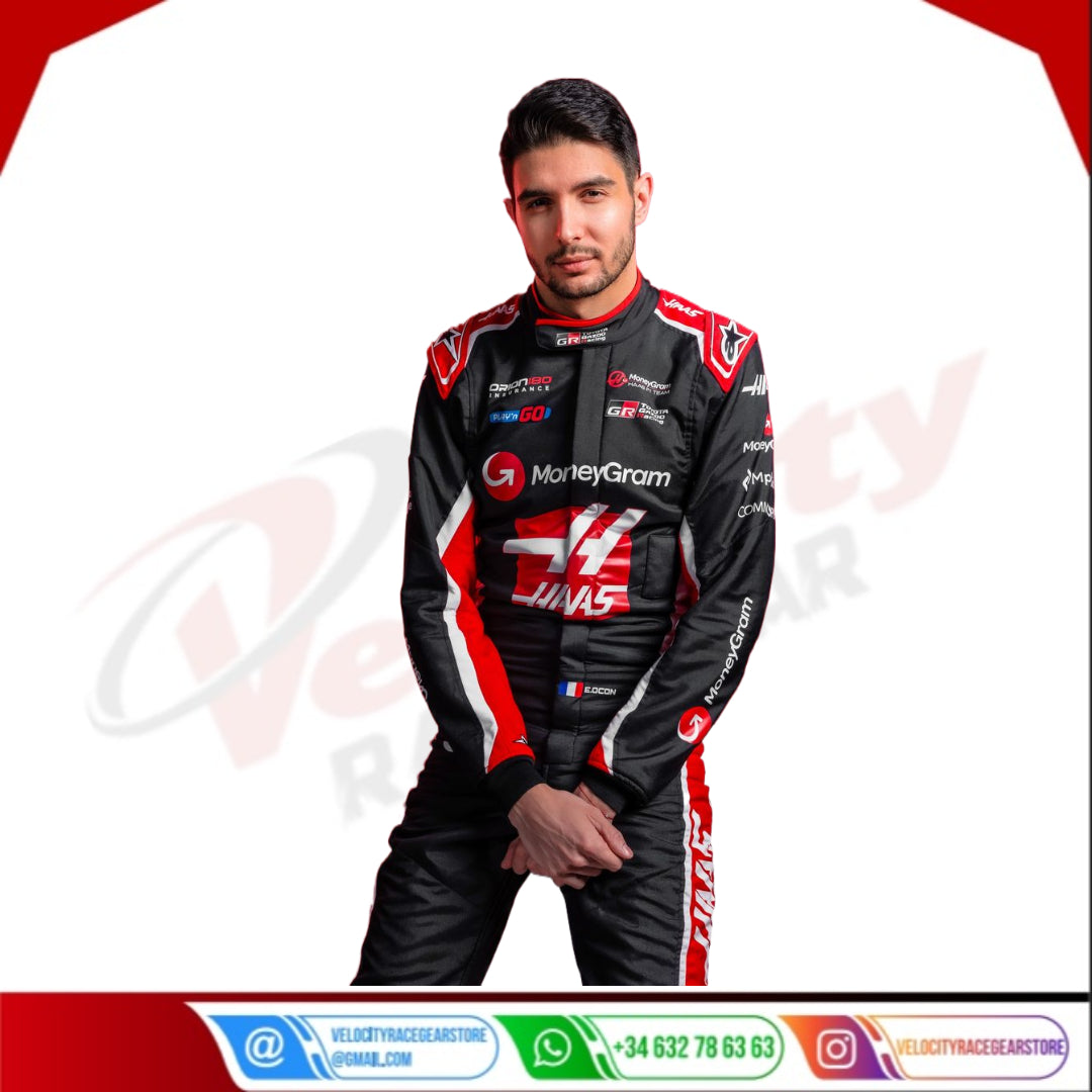 2025 Esteban Ocon MoneyGram Haas F1 Racing Suit - Velocity Racegear-2024 Kevin Magnussen Haas F1 Team Race Suit KIDS - Velocity Racegear-F1 Racing Suit