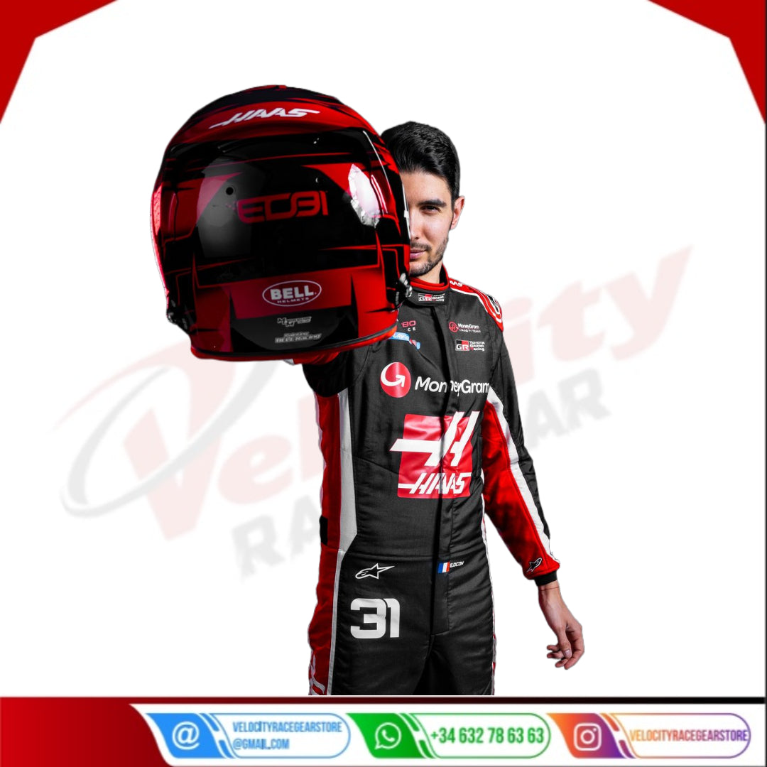 2025 Esteban Ocon MoneyGram Haas F1 Racing Suit - Velocity Racegear-2024 Kevin Magnussen Haas F1 Team Race Suit KIDS - Velocity Racegear-F1 Racing Suit