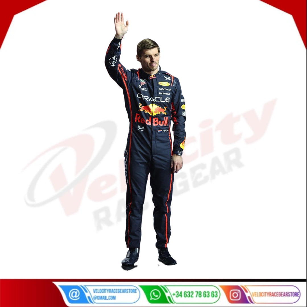 2025 Max Verstappen Oracle Red Bull Racing F1 Racing Suit - Velocity Racegear-null