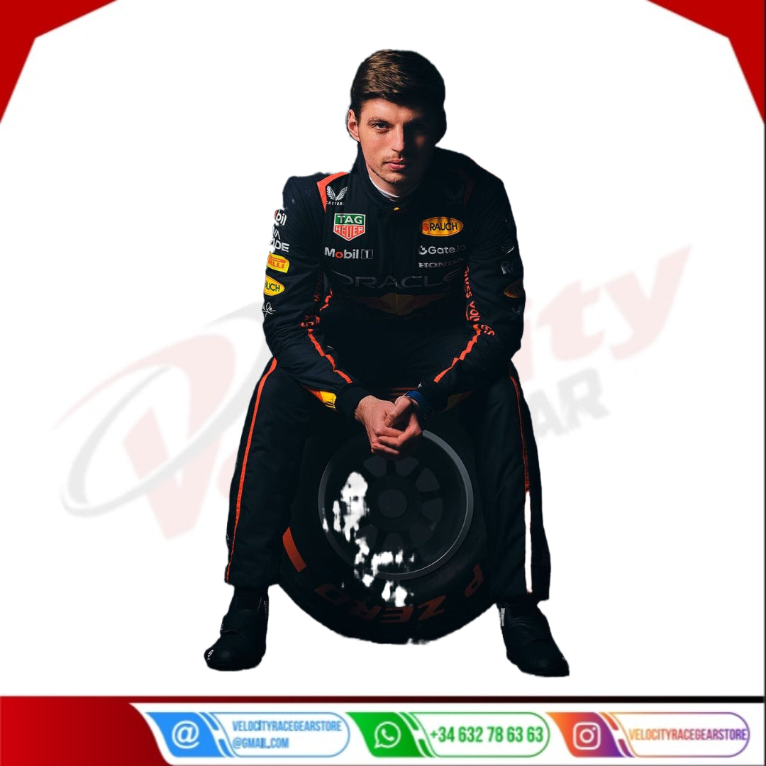 2025 Max Verstappen Oracle Red Bull Racing F1 Racing Suit - Velocity Racegear-null