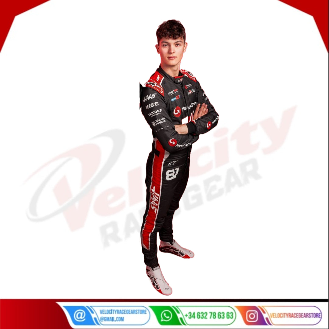 2025 Oliver Bearman MoneyGram Haas F1 Racing Suit - Velocity Racegear-2024 Kevin Magnussen Haas F1 Team Race Suit KIDS - Velocity Racegear-F1 Racing Suit