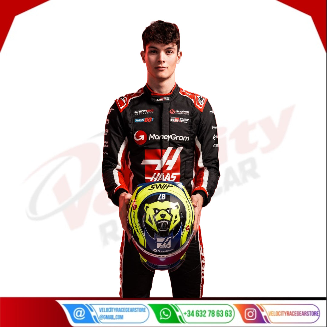 2025 Oliver Bearman MoneyGram Haas F1 Racing Suit - Velocity Racegear-2024 Kevin Magnussen Haas F1 Team Race Suit KIDS - Velocity Racegear-F1 Racing Suit