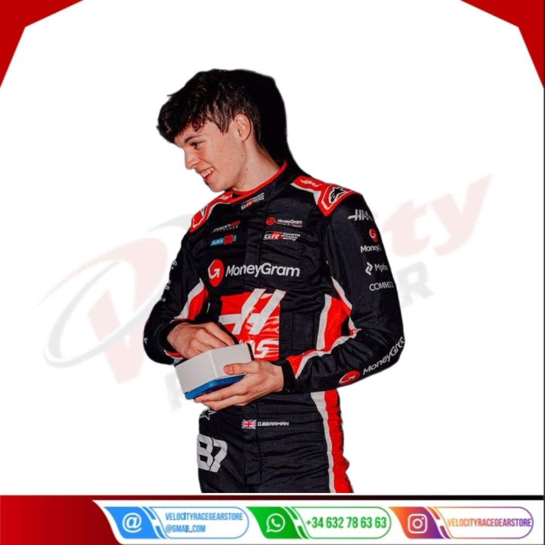2025 Oliver Bearman MoneyGram Haas F1 Racing Suit - Velocity Racegear-2024 Kevin Magnussen Haas F1 Team Race Suit KIDS - Velocity Racegear-F1 Racing Suit