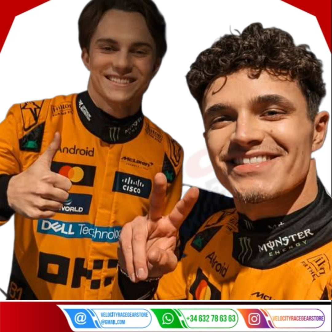 2025 Oscar Piastri Mclaren F1 Racing Suit - Velocity Racegear-NEW MCLAREN SILVERSTONE OSCAR PIASTRI 2023 F1 TEAM RACE SUIT - Velocity Racegear-F1 Racing Suits