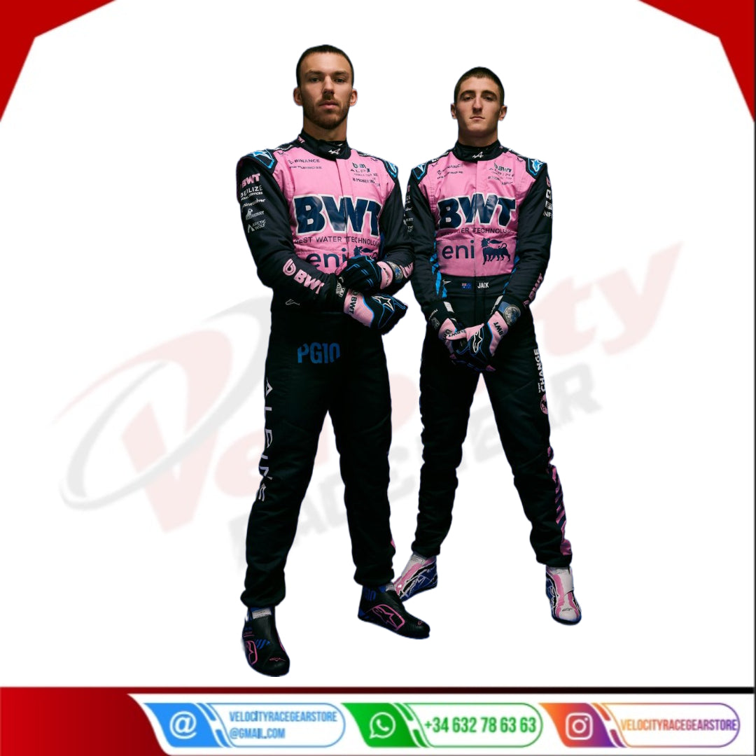 2025 Pierre Gasly Alpine F1 Team f1 Racing Suit - Velocity Racegear-2022 Fernando Alonso BWT Alpine F1 Team Replica Race Suit - Velocity Racegear-F1 Racing Suit
