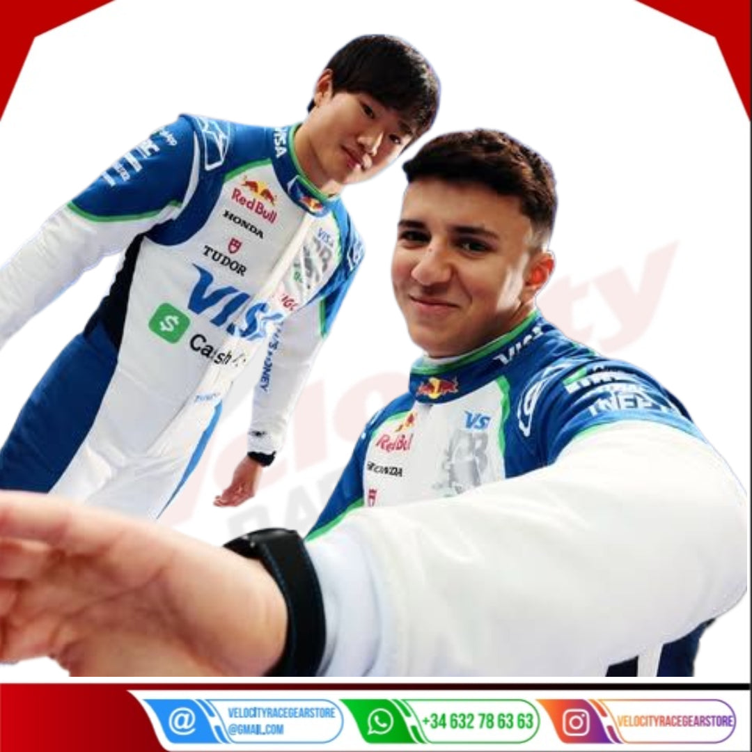 2025 Yuki Tsunoda Visa Cash App RB F1 Racing Suit - Velocity Racegear-null