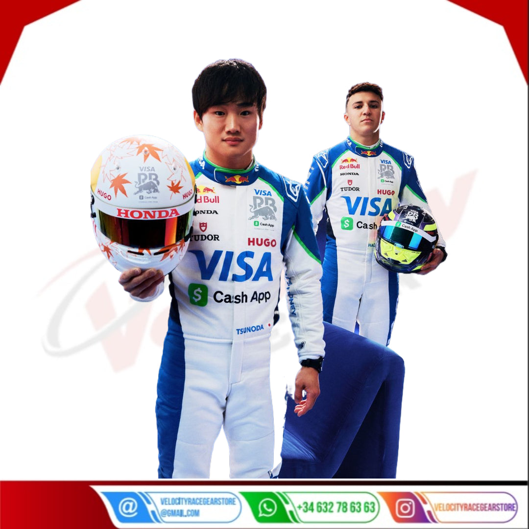 2025 Yuki Tsunoda Visa Cash App RB F1 Racing Suit - Velocity Racegear-null
