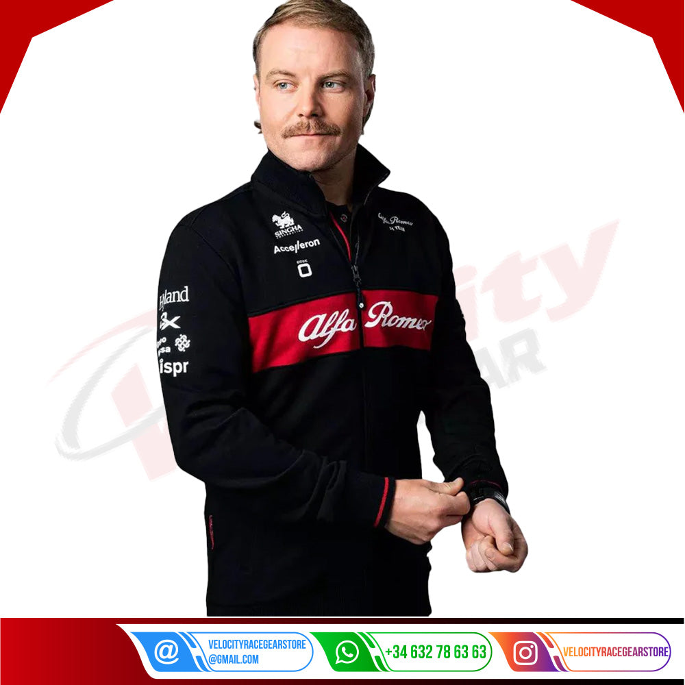 ALFA ROMEO SWEAT JACKET MEN - Velocity Racegear-ALFA ROMEO SWEAT JACKET MEN - Velocity Racegear-F1 jacket