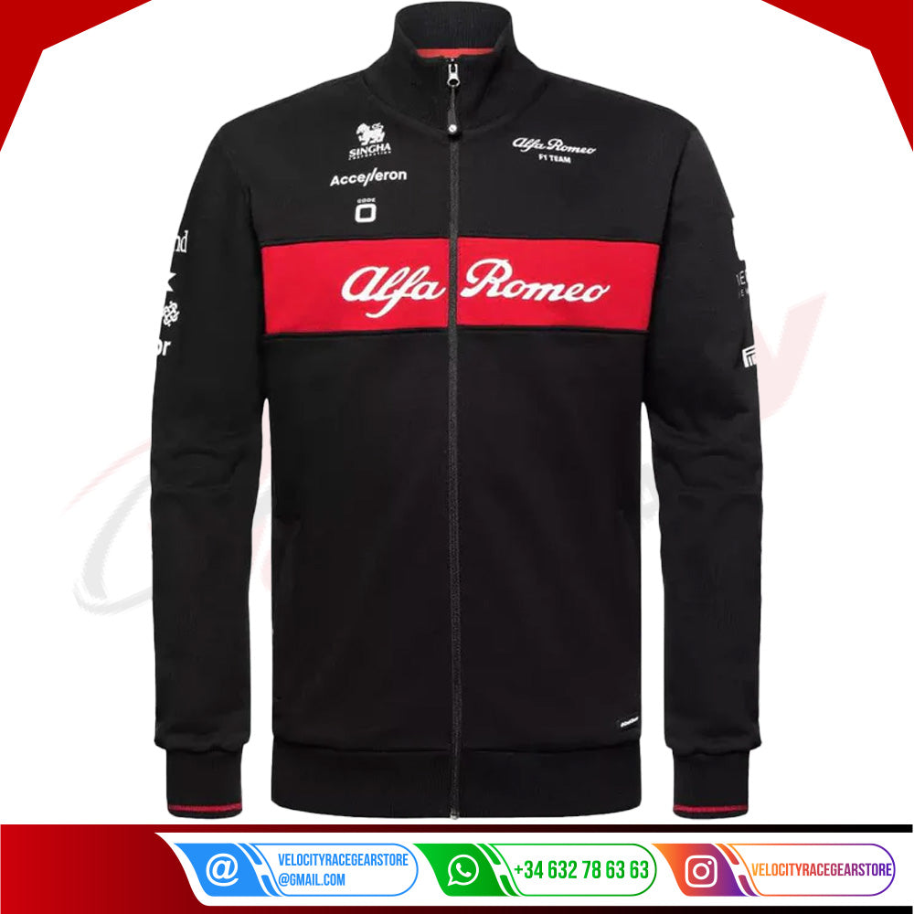 ALFA ROMEO SWEAT JACKET MEN - Velocity Racegear-ALFA ROMEO SWEAT JACKET MEN - Velocity Racegear-F1 jacket
