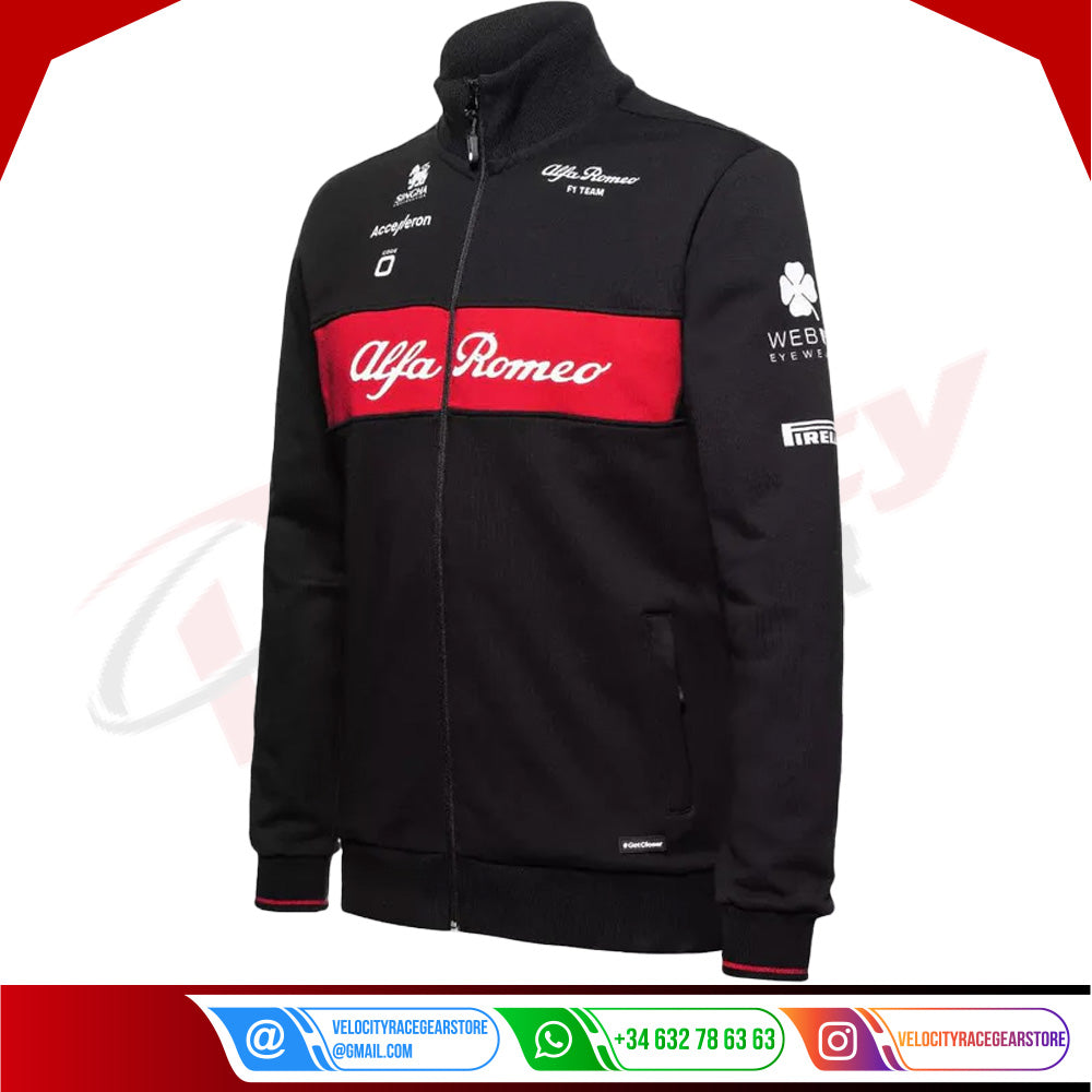 ALFA ROMEO SWEAT JACKET MEN - Velocity Racegear-ALFA ROMEO SWEAT JACKET MEN - Velocity Racegear-F1 jacket