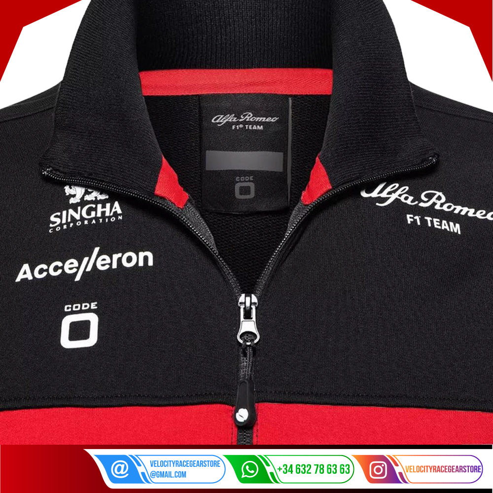 ALFA ROMEO SWEAT JACKET WOMEN - Velocity Racegear-ALFA ROMEO SWEAT JACKET WOMEN - Velocity Racegear-F1 jacket