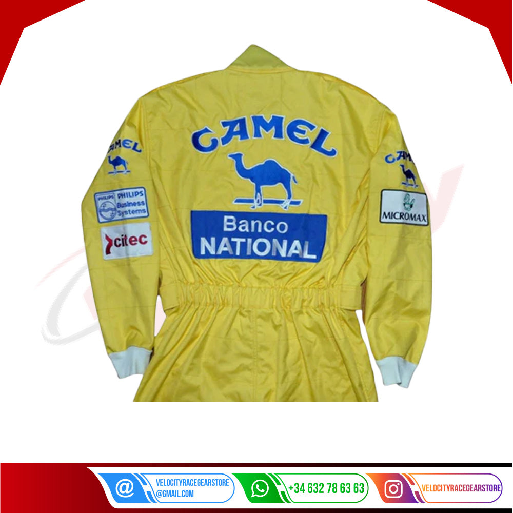 AYRTON SENNA SIGNED LOTUS 1987 F1 REPLICA Race SUIT - Velocity Racegear-AYRTON SENNA SIGNED LOTUS 1987 F1 REPLICA Race SUIT - Velocity Racegear-F1 Racing Suit