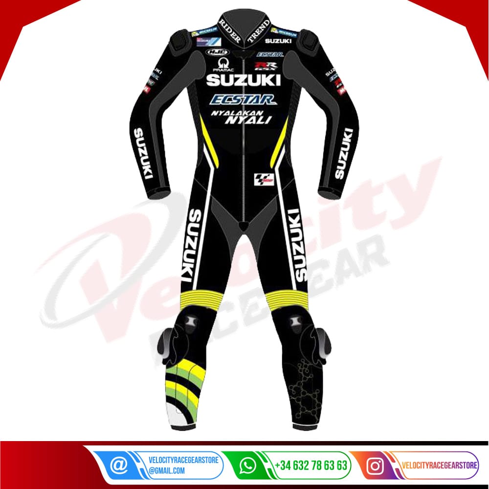 Aandrea Iannone Suzuki Motogp Black Leather Suit 2018 - Velocity Racegear-null