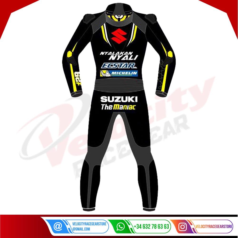Aandrea Iannone Suzuki Motogp Black Leather Suit 2018 - Velocity Racegear-null