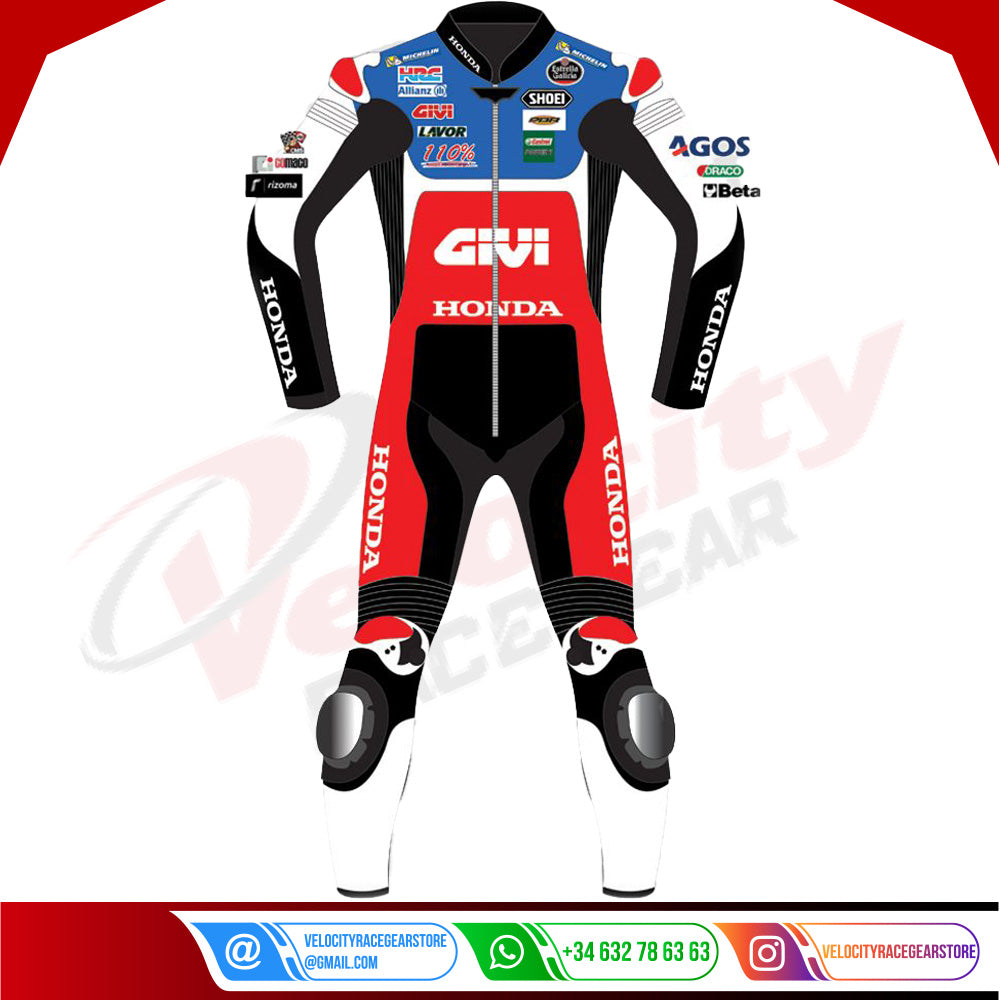 Alex Marquez Honda Givi Racing Leather Suit MotoGP 2022 - Velocity Racegear-null