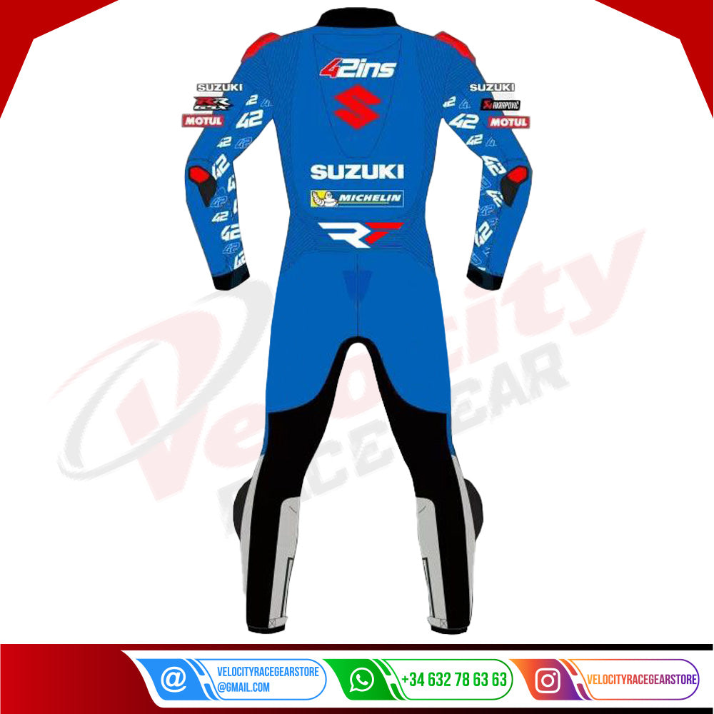 Alex Rins Suzuki MotoGP Leather Apparel 2021 - Velocity Racegear-null