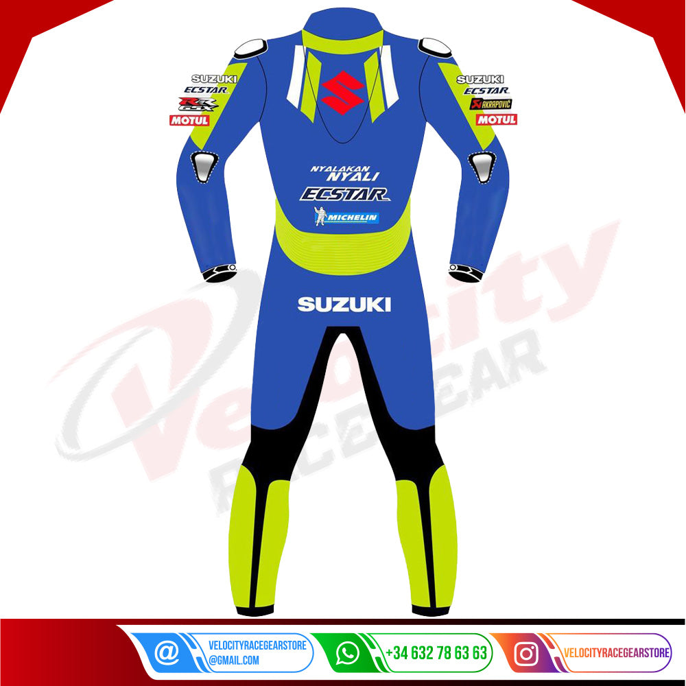 Alex Rins Suzuki Motorbike Leather Suit - Velocity Racegear-null