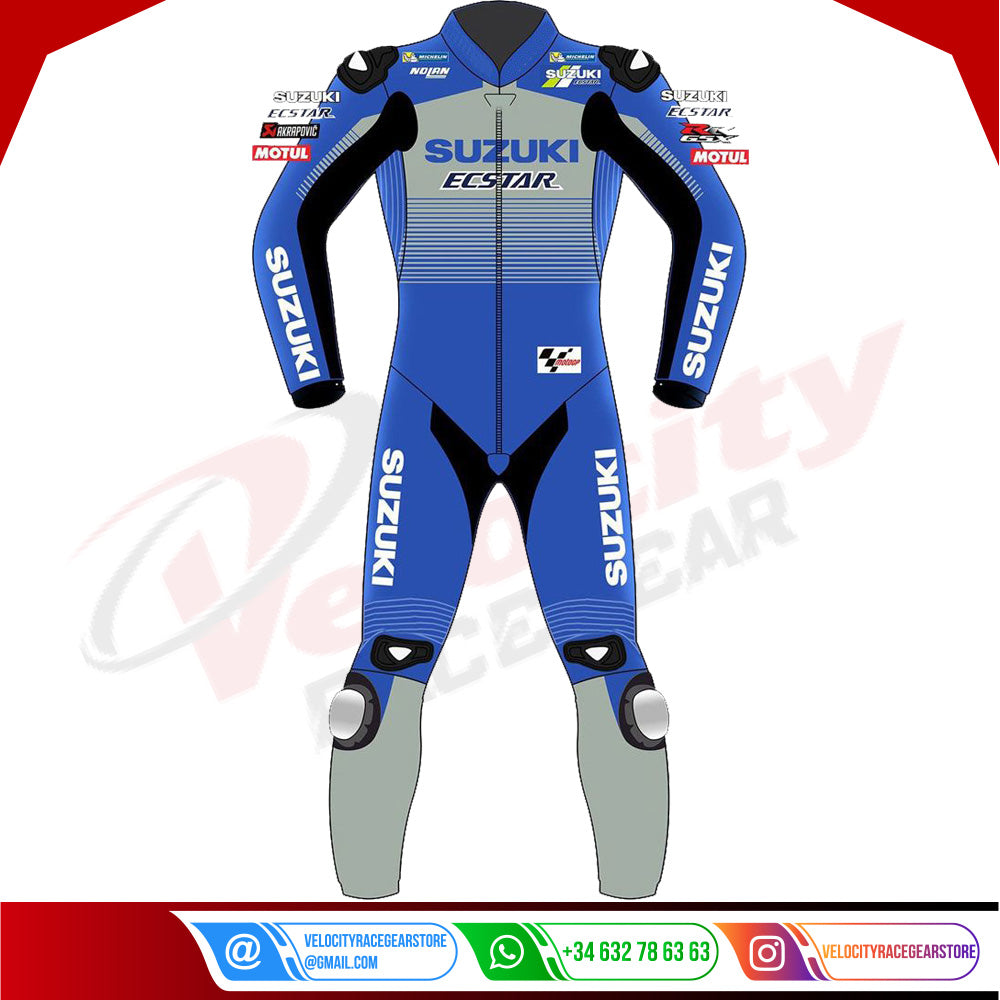 Alex Rins Suzuki Motorbike Suit 2020 - Velocity Racegear-null
