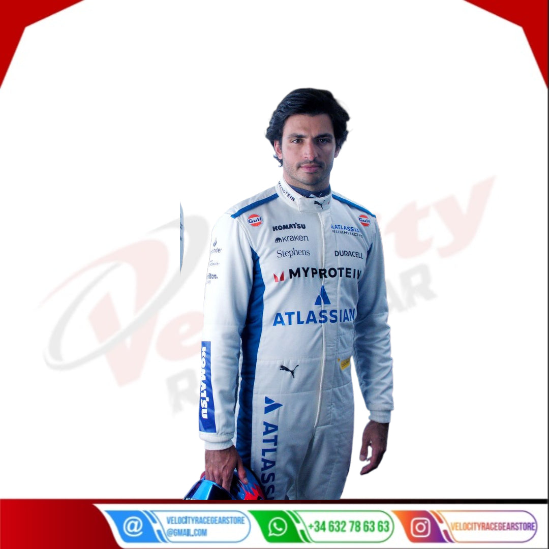 Alexander Albon Williams Racing 2025 f1 Racing Suit - Velocity Racegear-2024 Logan Sargeant Williams F1 Team Race Suit KIDS - Velocity Racegear-F1 Racing Suits