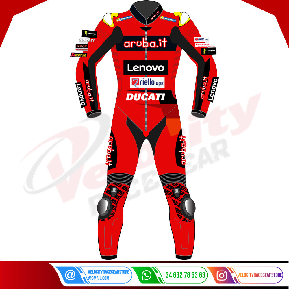 Alvaro Bautista Ducati WSBK 2023 Leather Suit - Velocity Racegear-null
