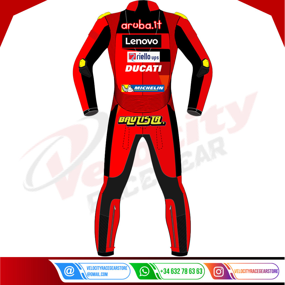 Alvaro Bautista Ducati WSBK 2023 Leather Suit - Velocity Racegear-null