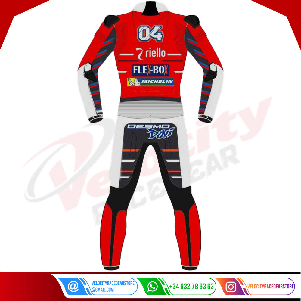 Andrea Dovizioso Ducati Motogp 2018 Leather Suit - Velocity Racegear-null