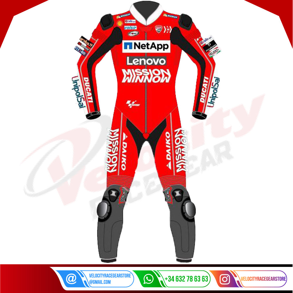 Andrea Dovizioso Ducati Motogp 2019 Suit - Velocity Racegear-null