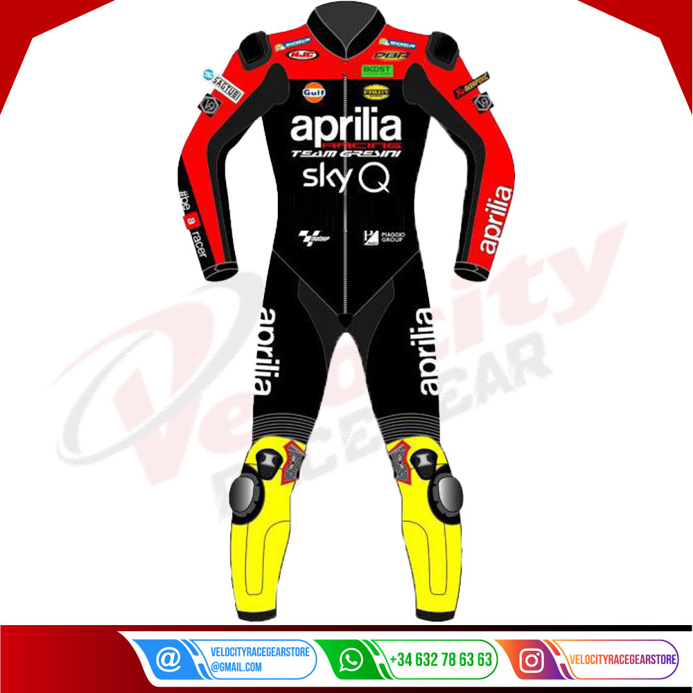 Andrea Iannone Aprilia Motogp 2019 Leather Suit - Velocity Racegear-null