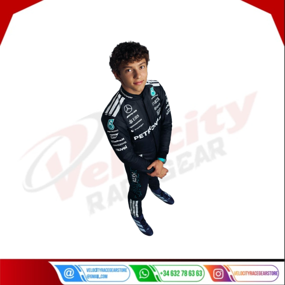 Andrea Kimi Antonelli Mercedes-AMG Petronas F1 Team 2025 f1 racing suit - Velocity Racegear-LEWIS HAMILTON Mercedes AMG Petronas F1 Team 2014 - Velocity Racegear-F1 Racing Suit