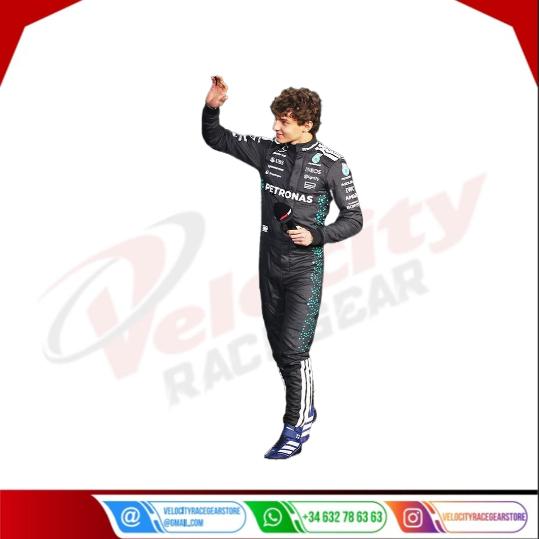 Andrea Kimi Antonelli Mercedes-AMG Petronas F1 Team 2025 f1 racing suit - Velocity Racegear-LEWIS HAMILTON Mercedes AMG Petronas F1 Team 2014 - Velocity Racegear-F1 Racing Suit