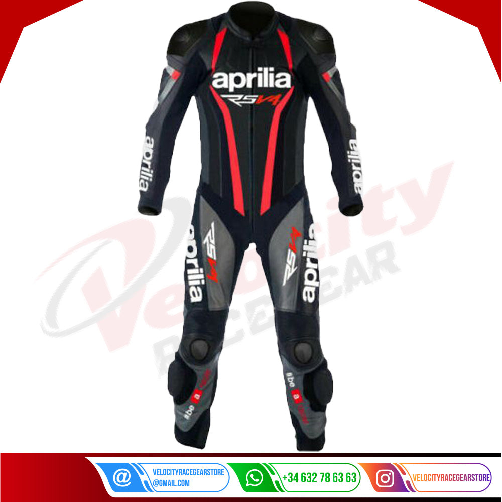 Aprilia Black v4 Race Suit - Velocity Racegear-null