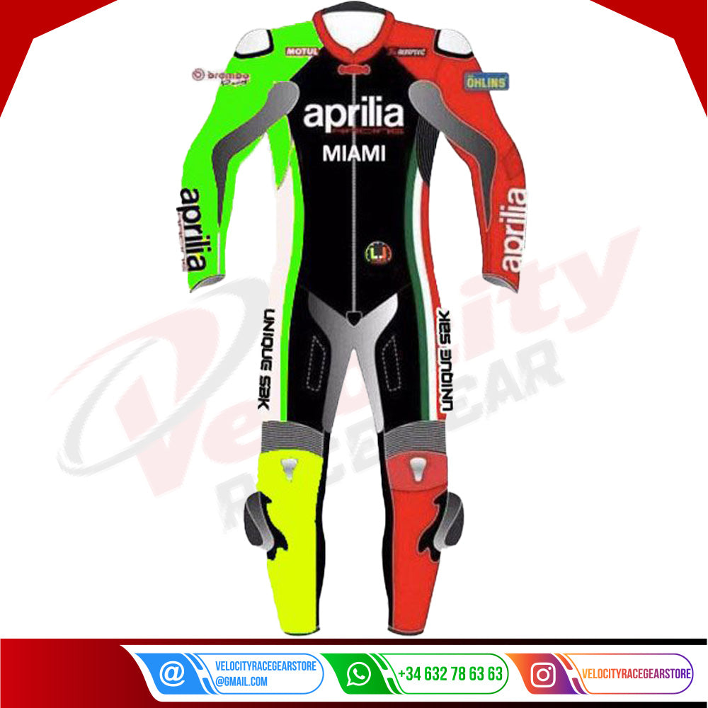 Aprilia Miami Motorcycle Leather Suit - Velocity Racegear-null