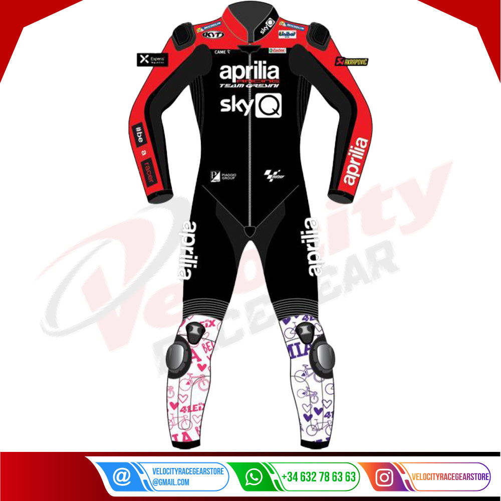 Aprilia Racing Leather Suit Aleix Espargaro MotoGP 2022 - Velocity Racegear-null